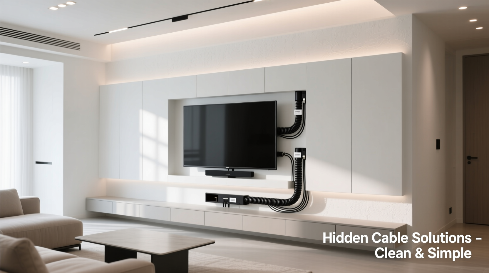 best ways to hide cables behind your tv for a clean minimalist setup