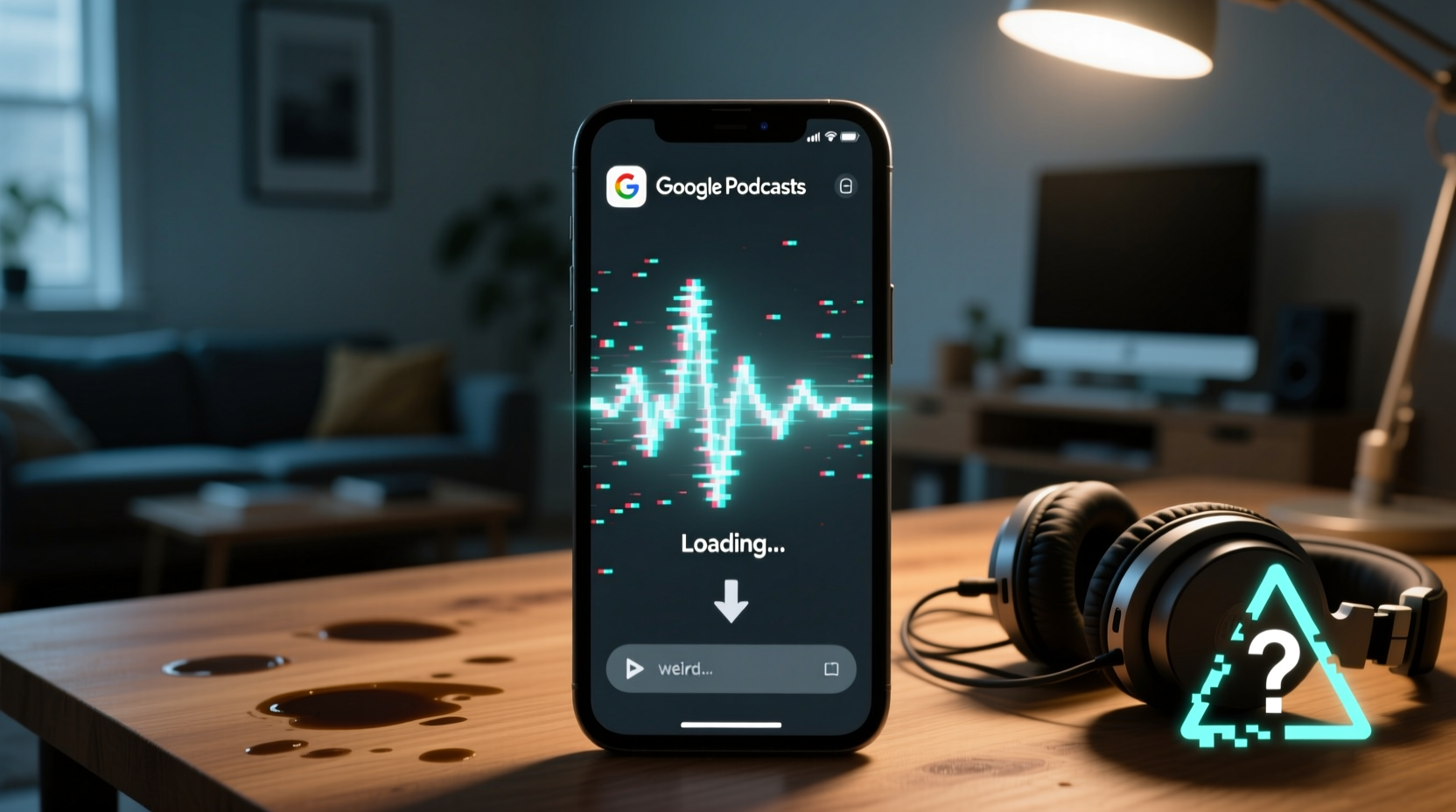 try downloading a podcast in googles weird podcast play