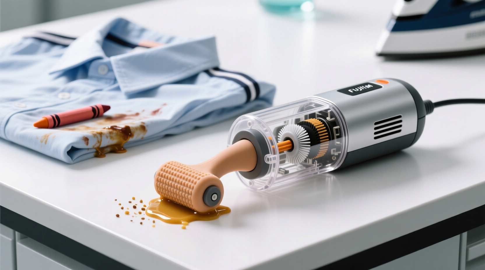 how to remove melted crayon from school uniform