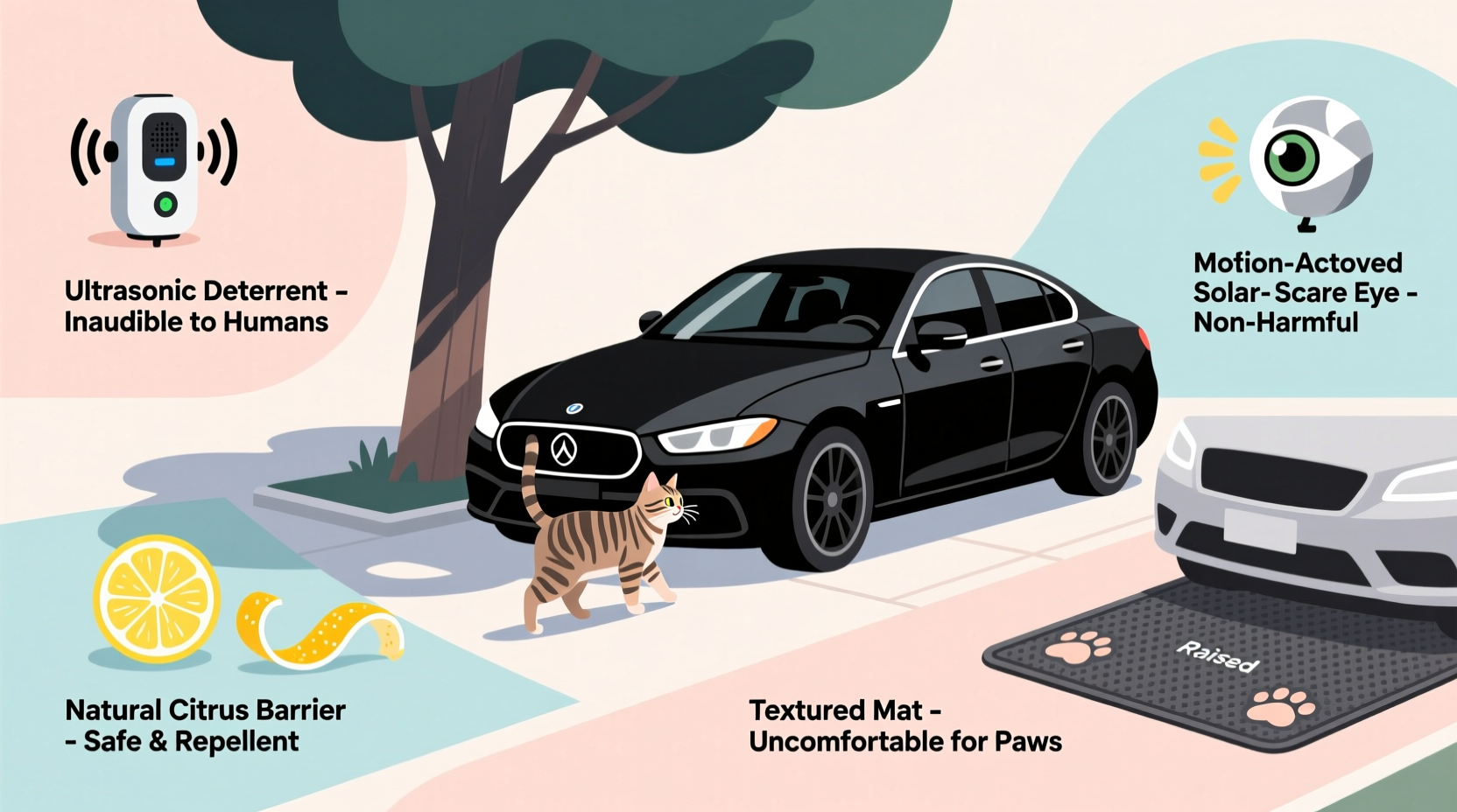 how do you keep cats off your car