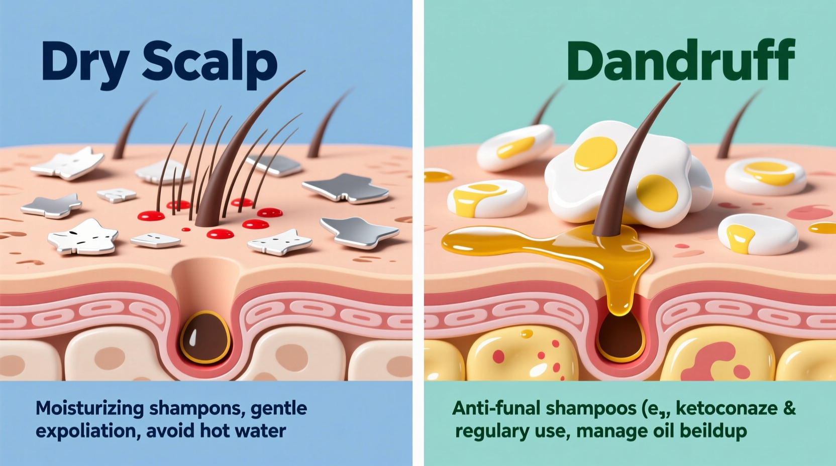 dry scalp vs dandruff how to tell the difference and treat it right