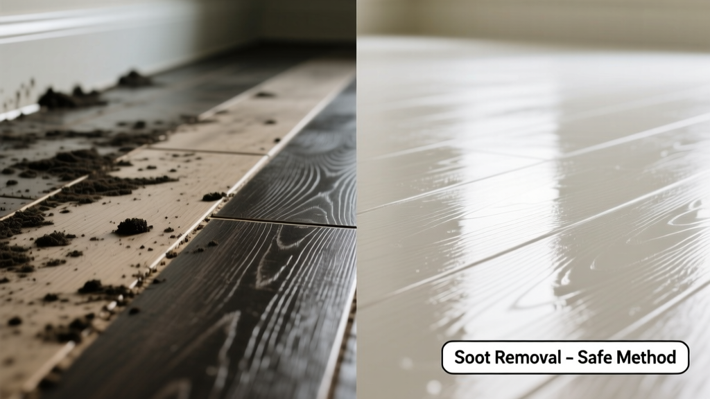 How to Remove Soot from Vinyl Flooring Safely
