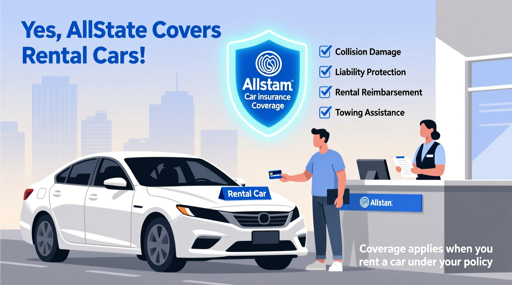 does allstate car insurance cover rental cars