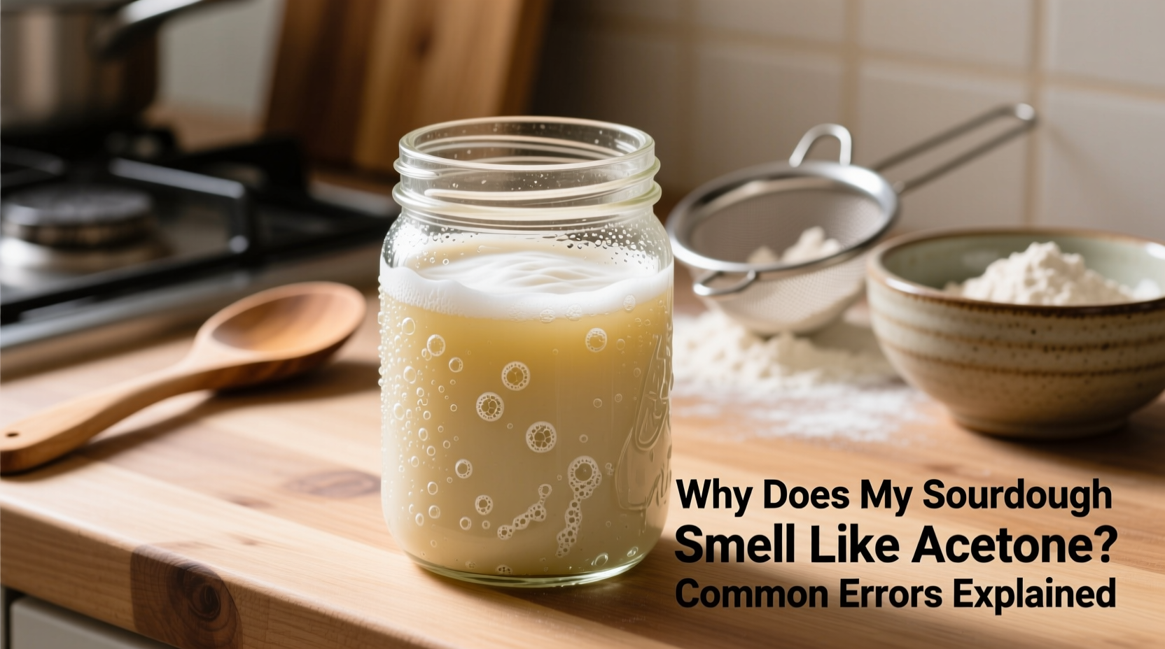why does my sourdough starter smell like acetone common errors