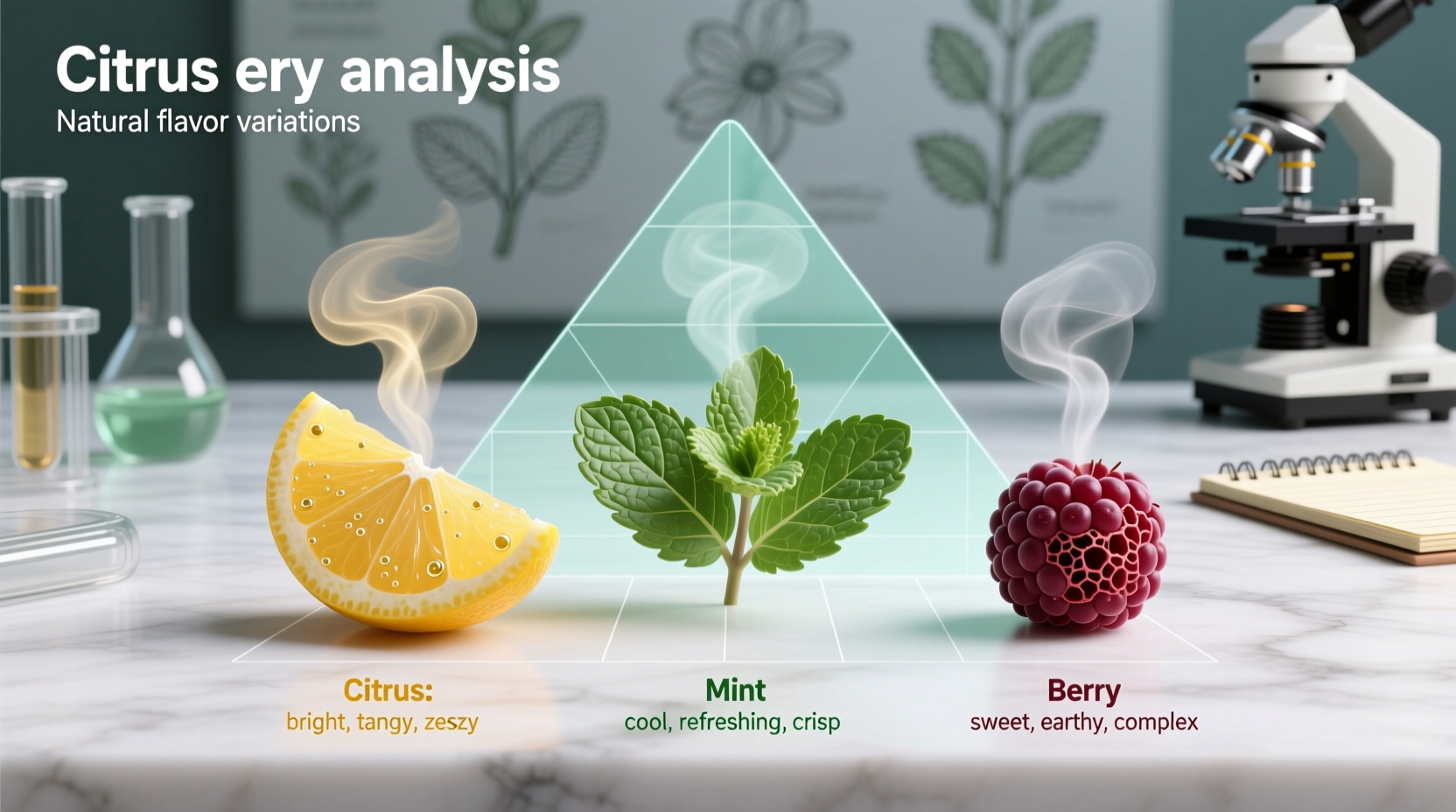 Sensory analysis of natural flavor variations