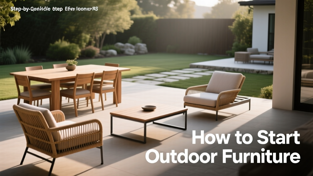 How to Start Outdoor Furniture: Launch Guide