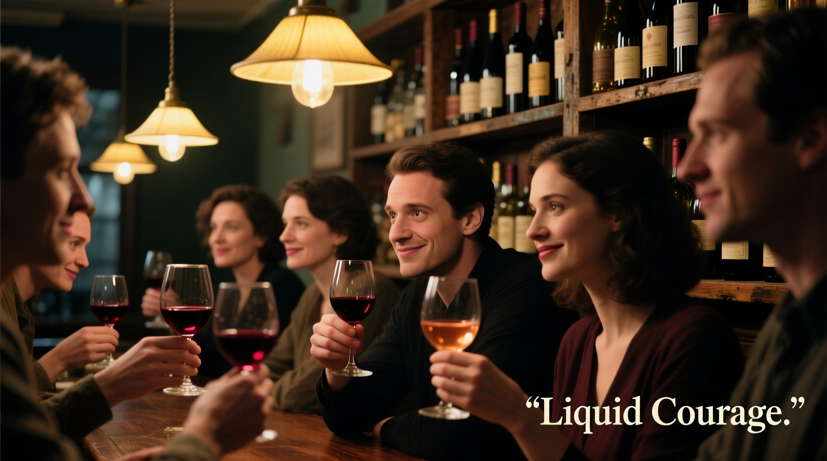 why do people feel more confident after wine exploring liquid courage