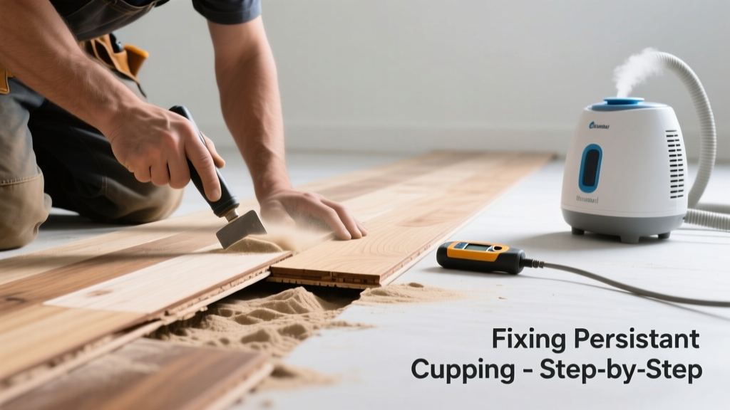 Fixing Hardwood Floor Cupping That Won’t Resolve