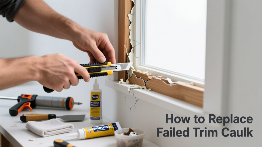 How to Replace Failed Trim Caulk Around Windows and Doors