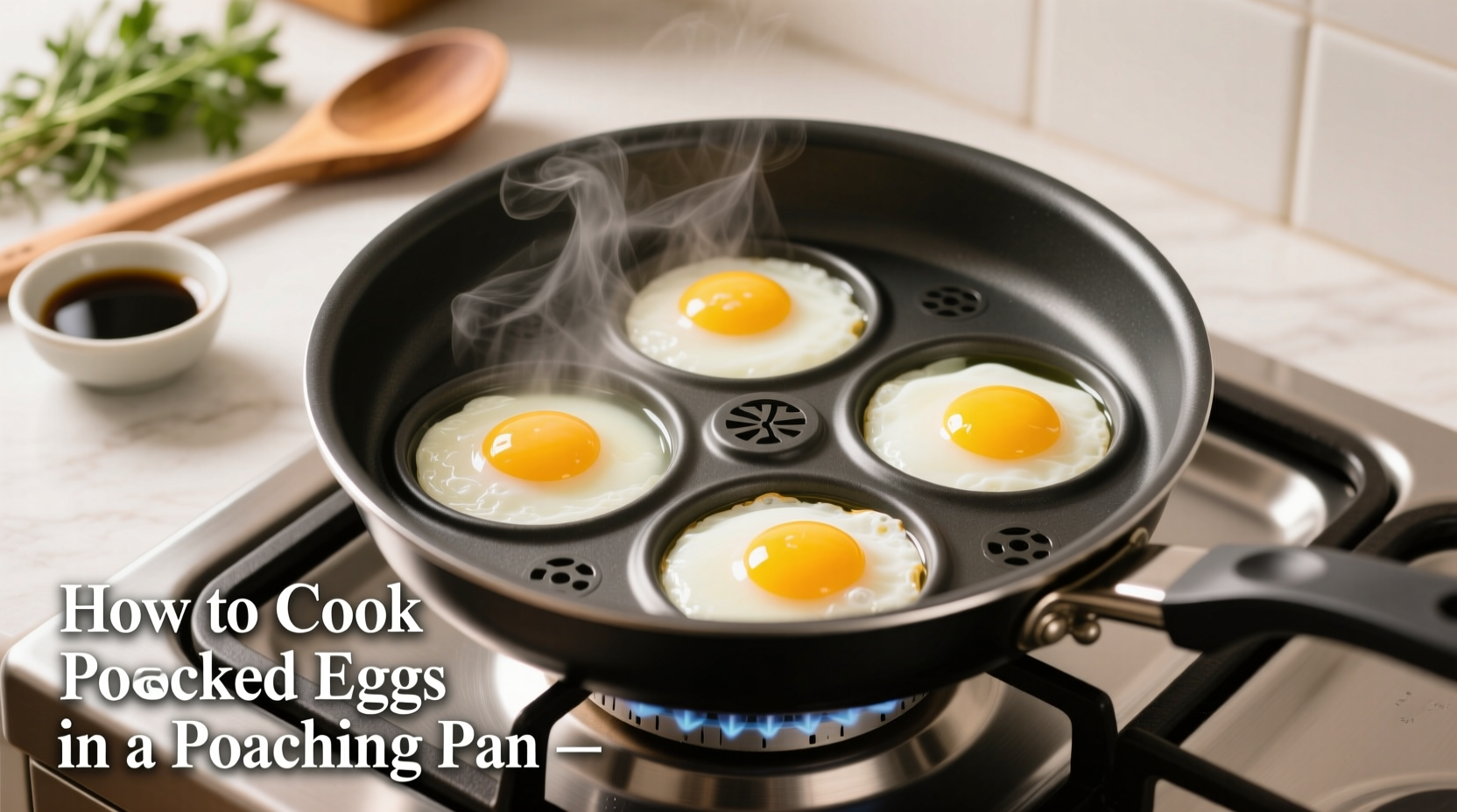 how to cook poached eggs in a poaching pan