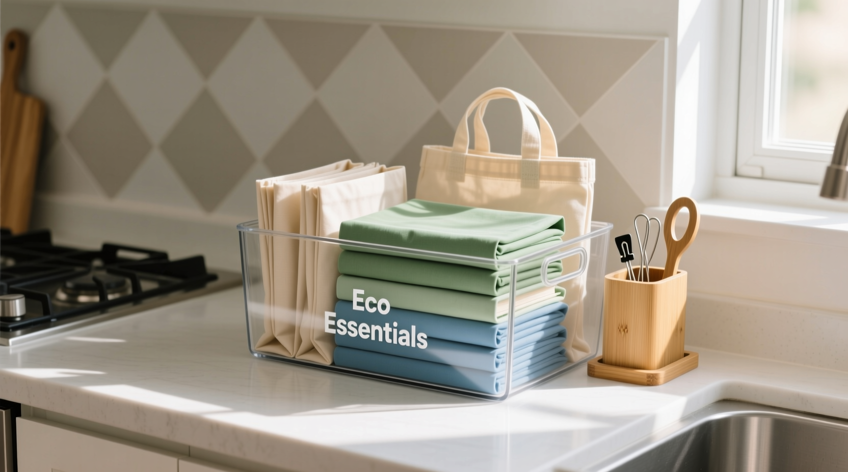 closet organization tips for reusable bags