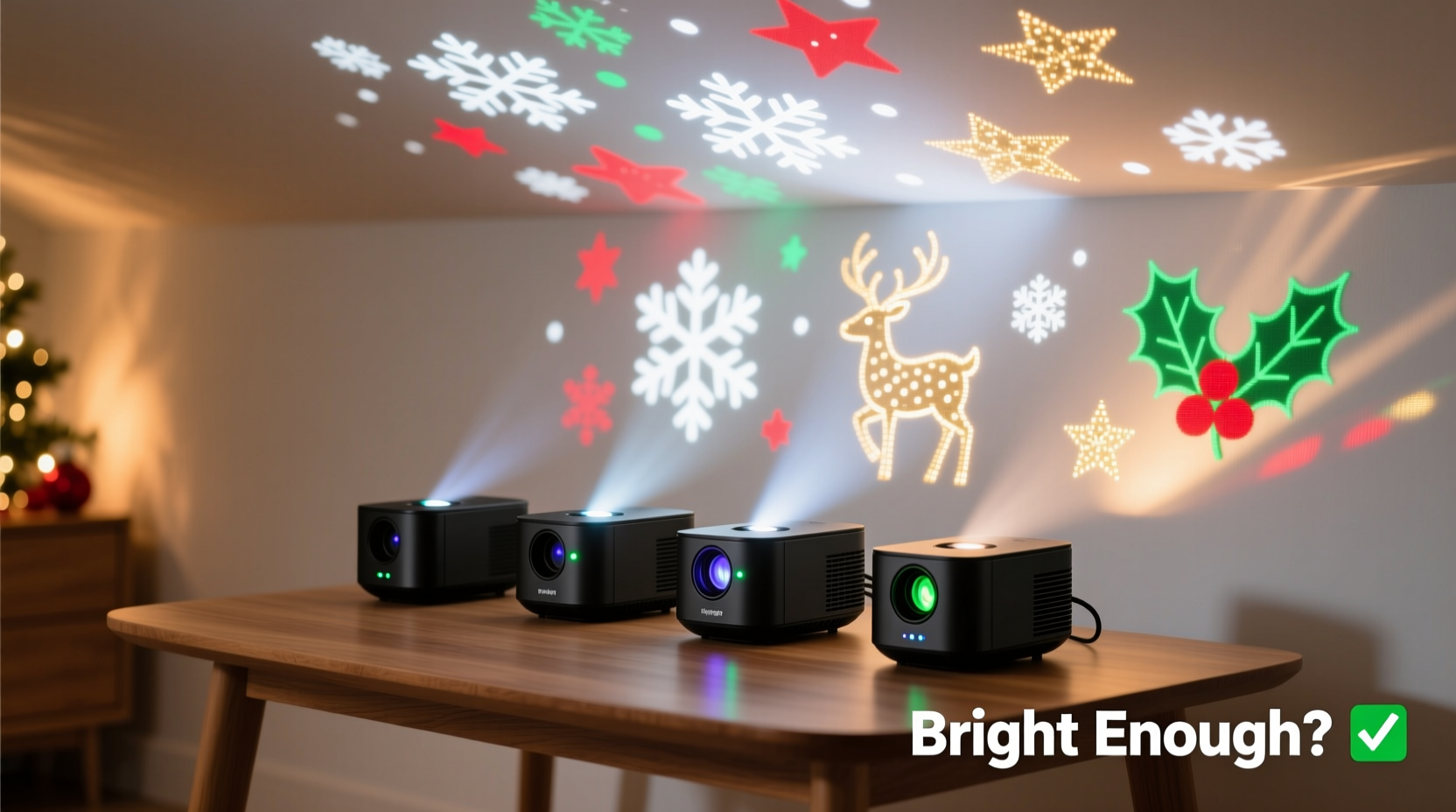 christmas light projectors with multiple patterns are they bright enough