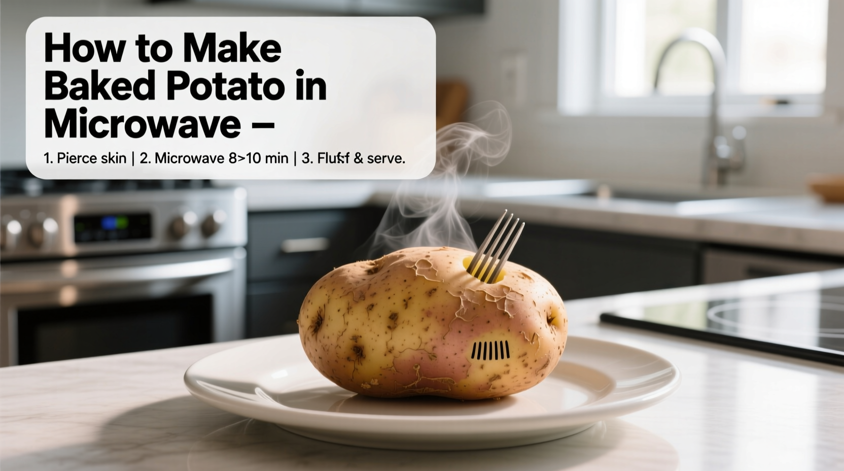 Perfect Microwave Baked Potato: Fast, Fluffy & Delicious (5 Min!)