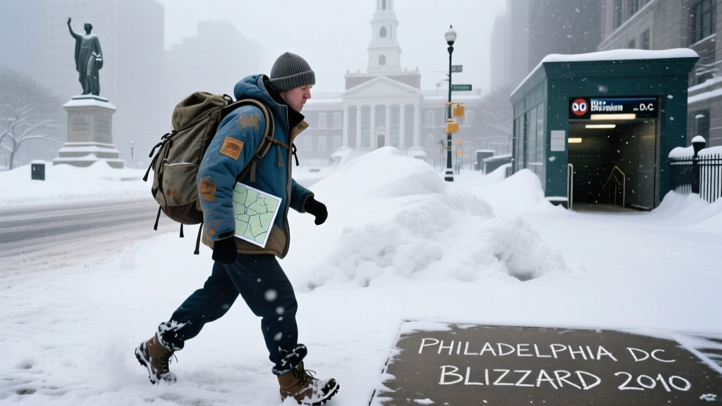 The Great Philadelphia–DC Blizzard of 2010: A Historic Winter Storm Through the Lens of Budget Travelers