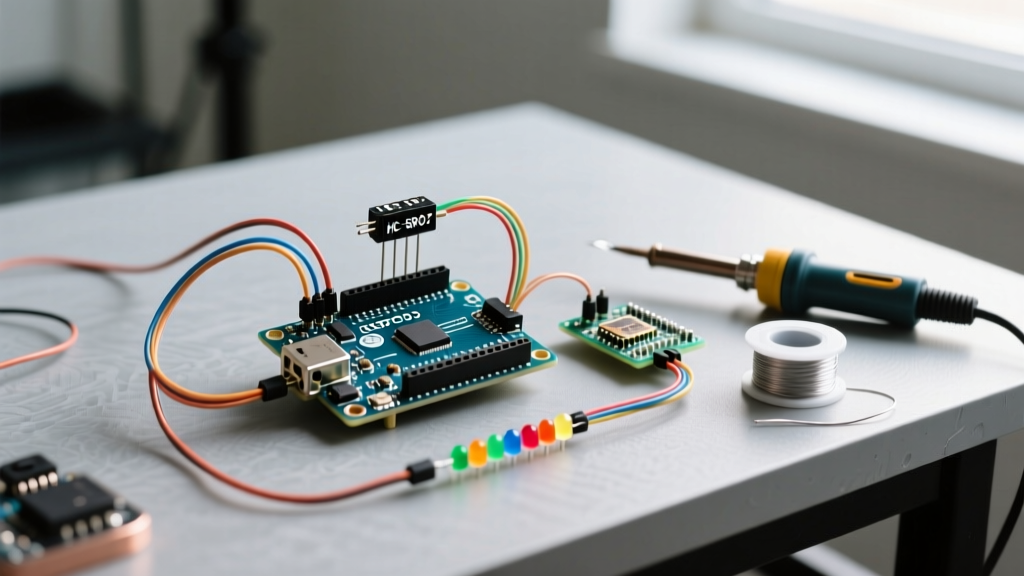 How to Build a Simple Ultrasonic Sensor with LED Arduino Circuit