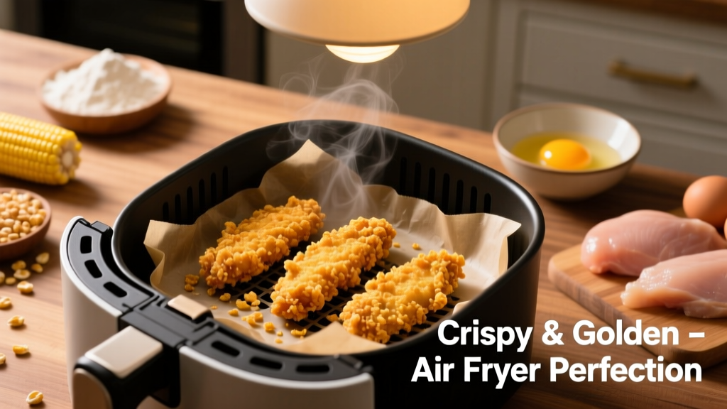 Crispy Corn Flake Chicken Tenders in Air Fryer