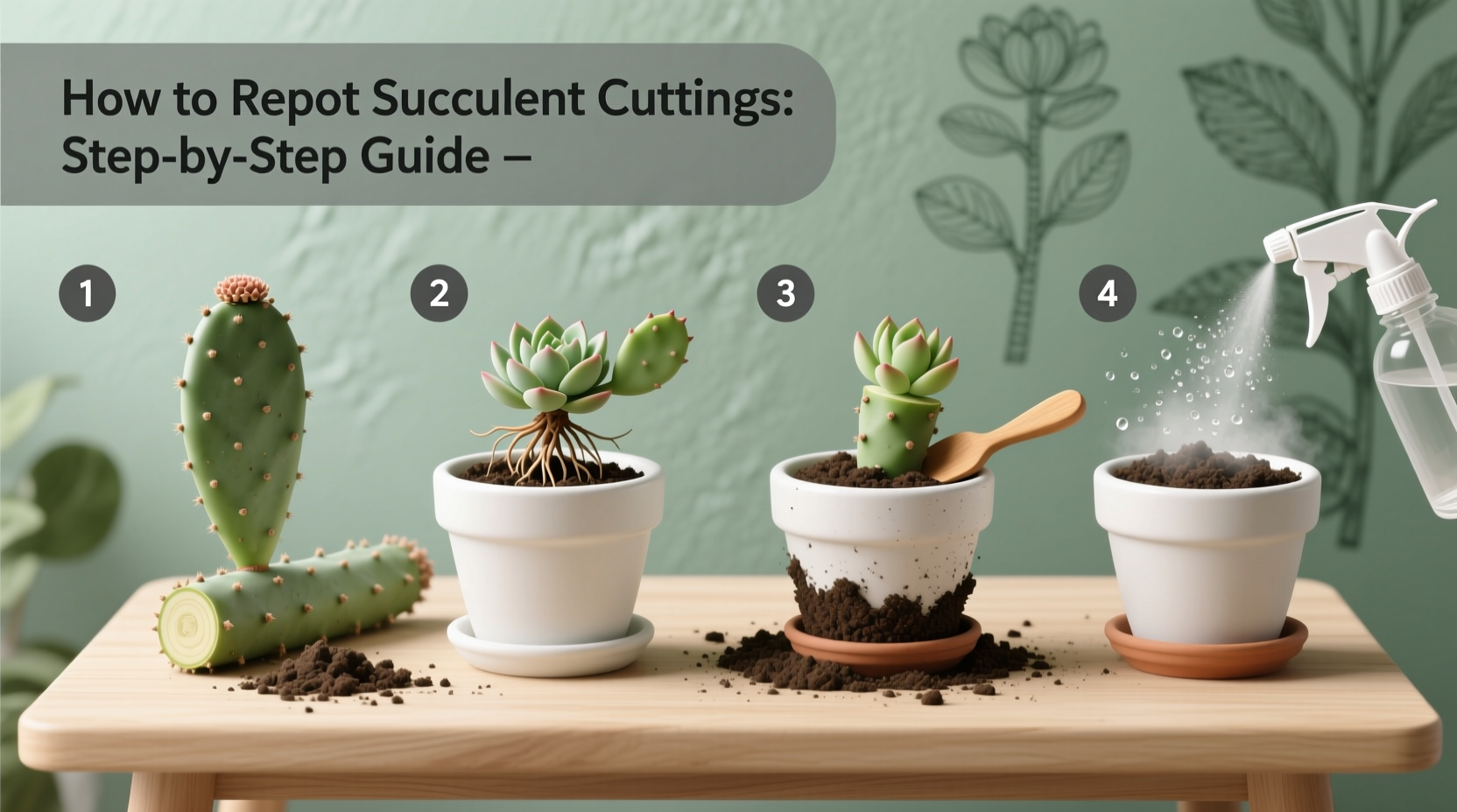 How To Repot Succulent Cuttings