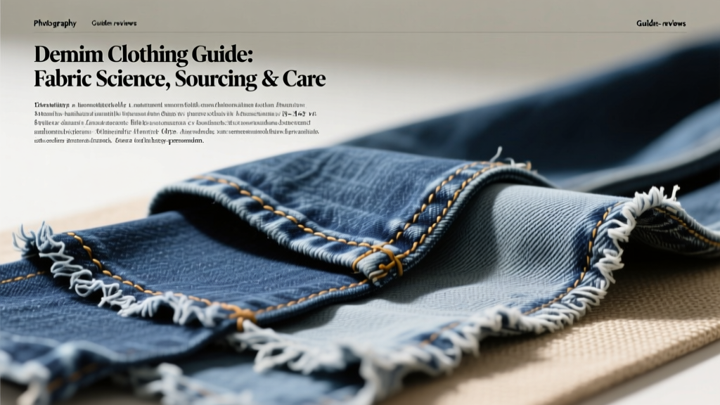 Demim Clothing Guide: Fabric Science, Sourcing & Care