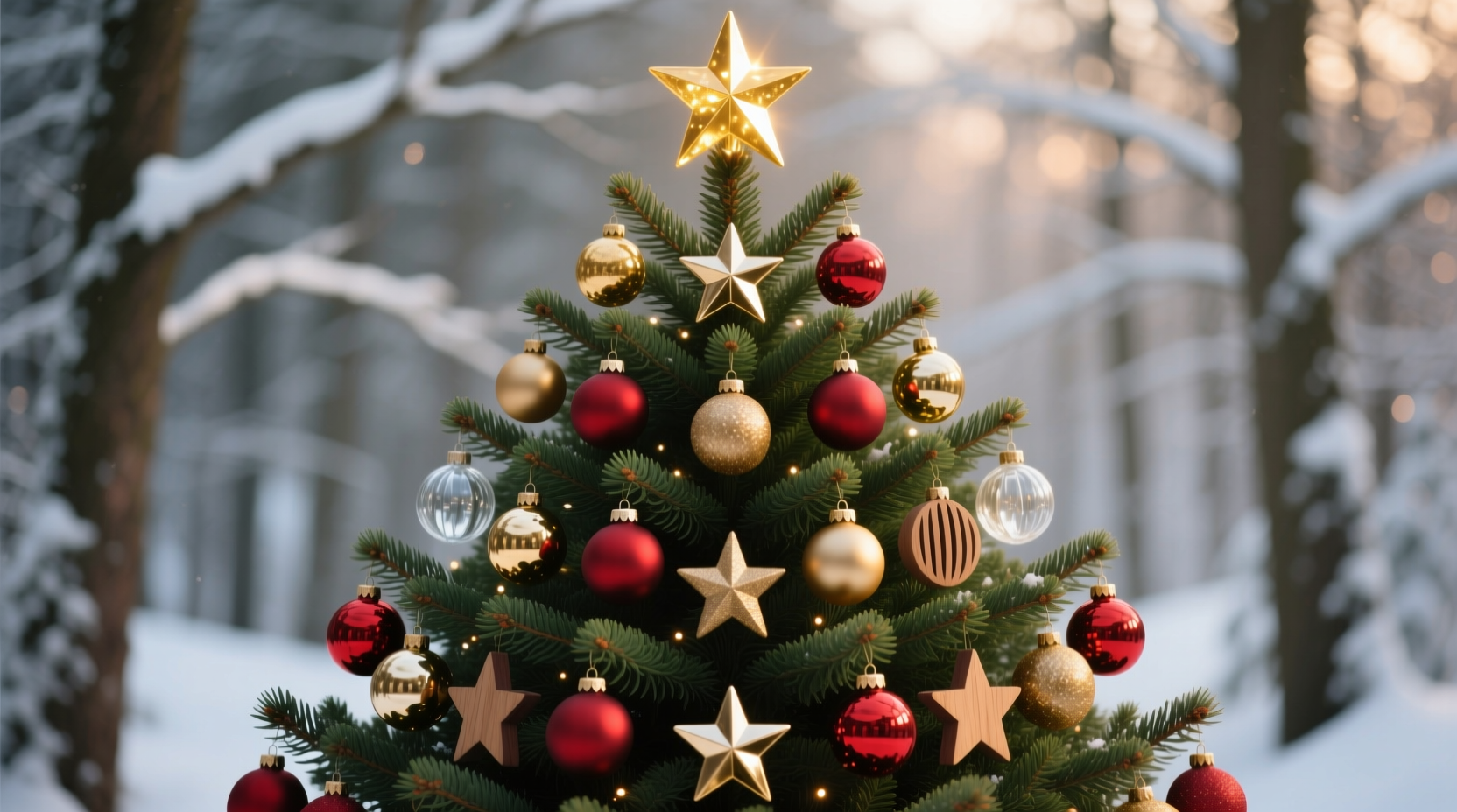 how to create symmetry when placing ornaments on a tree