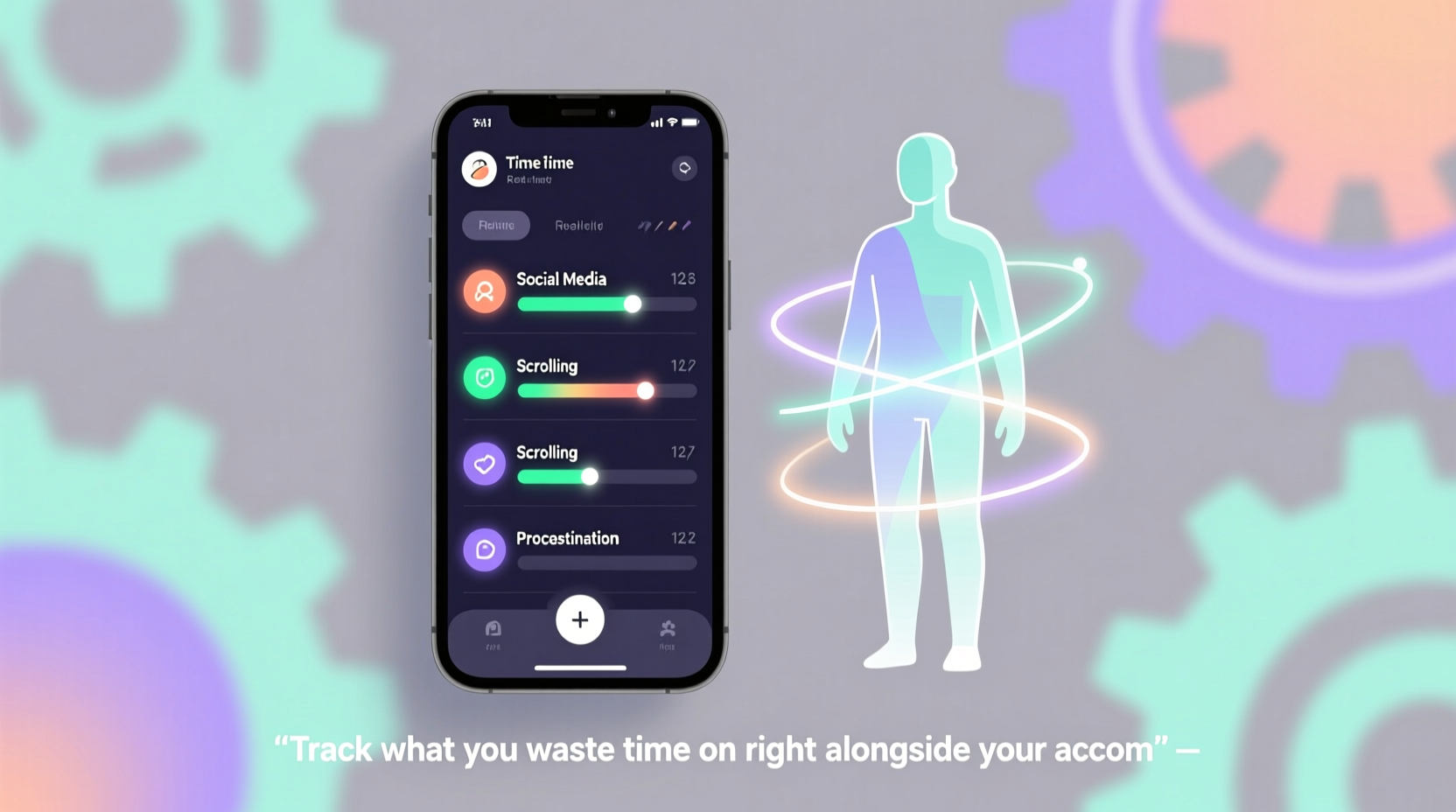 track what you waste time on right alongside your accom