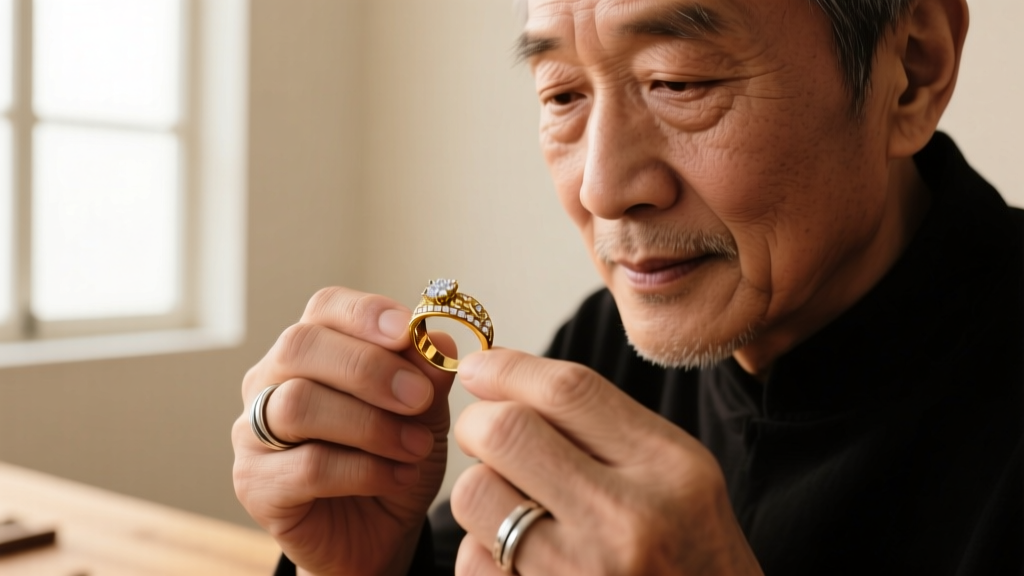 Close-up of a jeweler