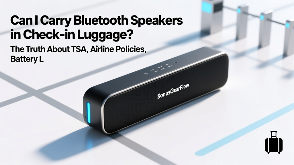 Bluetooth Speakers in Check-in Luggage? TSA Rules (2026)