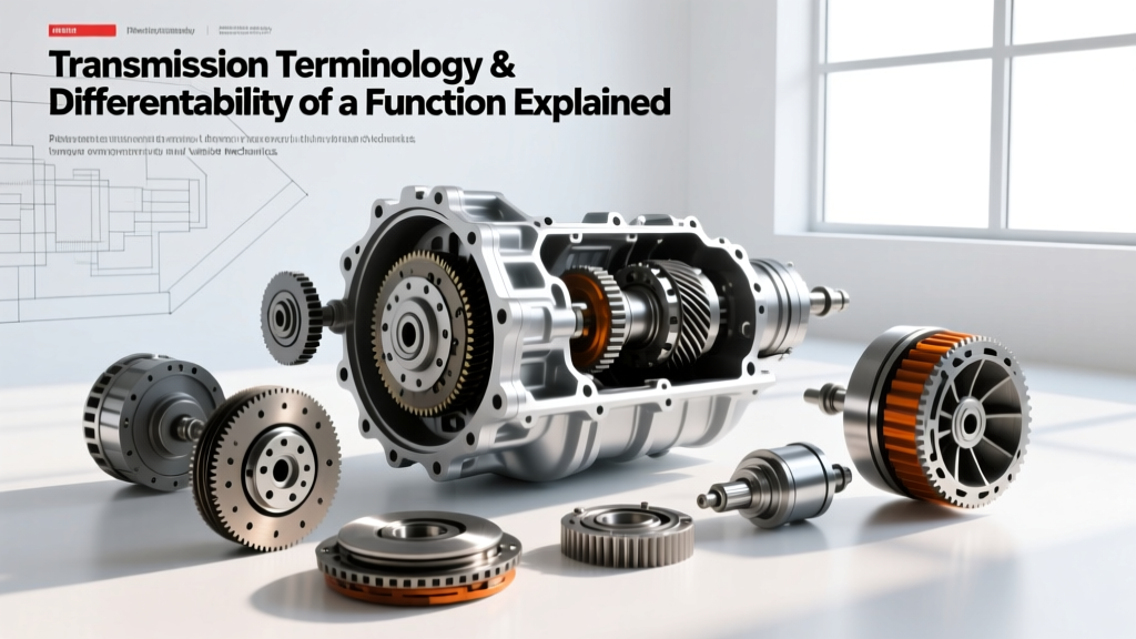 Transmission Terminology & Differentiability of a Function Explained