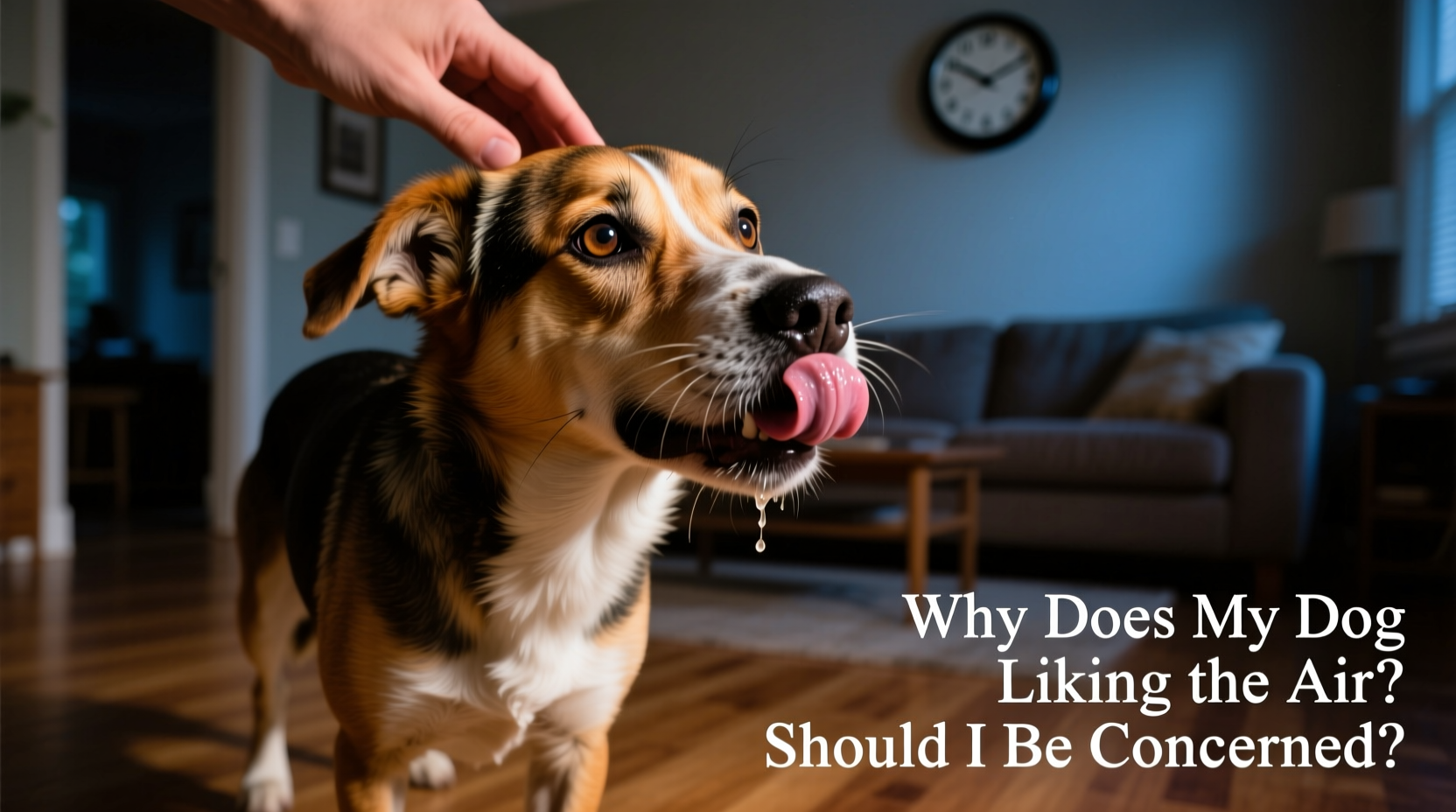 why does my dog lick the air obsessively and should i be concerned