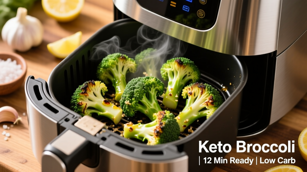 Crispy Keto Broccoli in Air Fryer: Ready in 12 Min