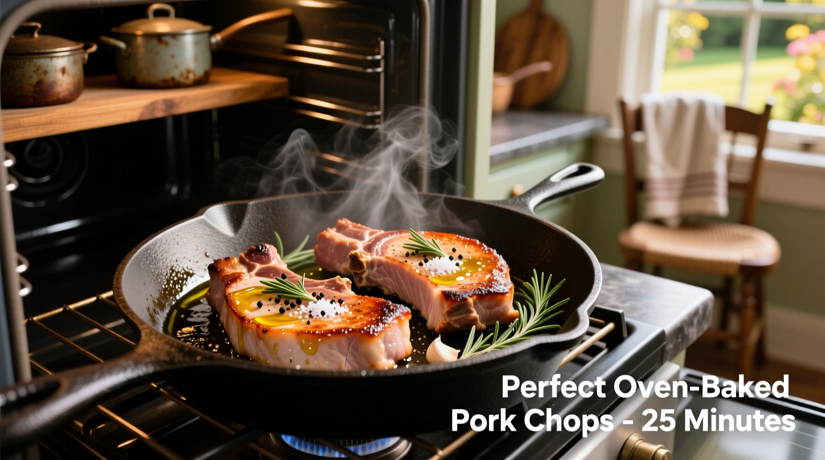 how to cook boneless pork chops in the oven