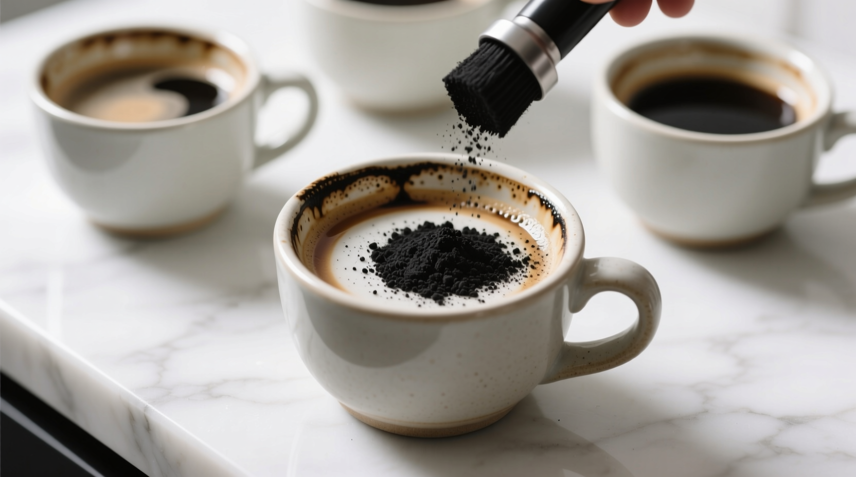 activated charcoal for coffee rings