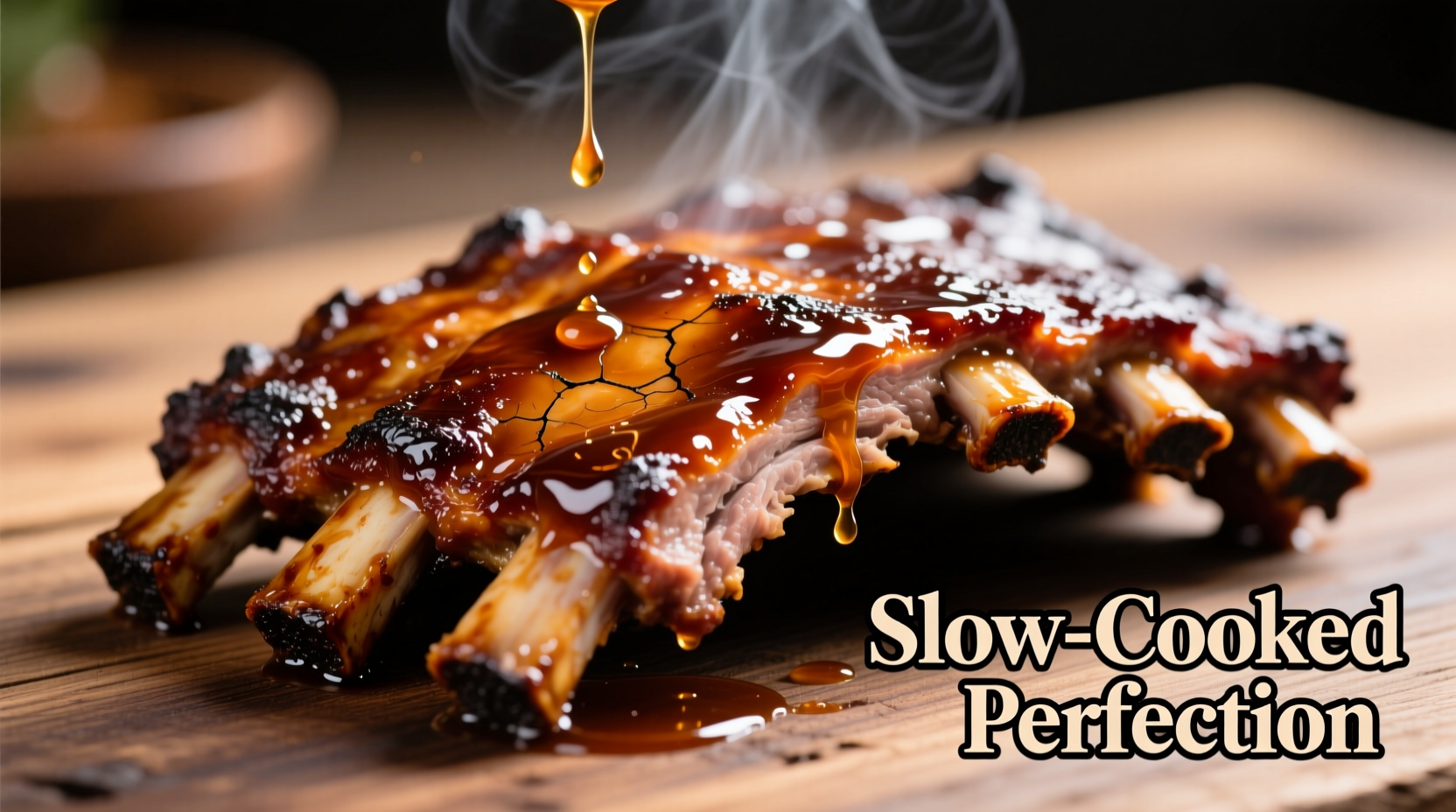 Perfectly cooked crockpot ribs with caramelized glaze