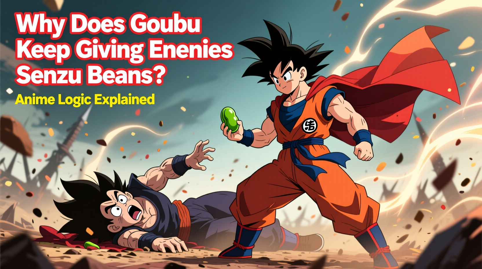 why does goku keep giving enemies senzu beans anime logic explained