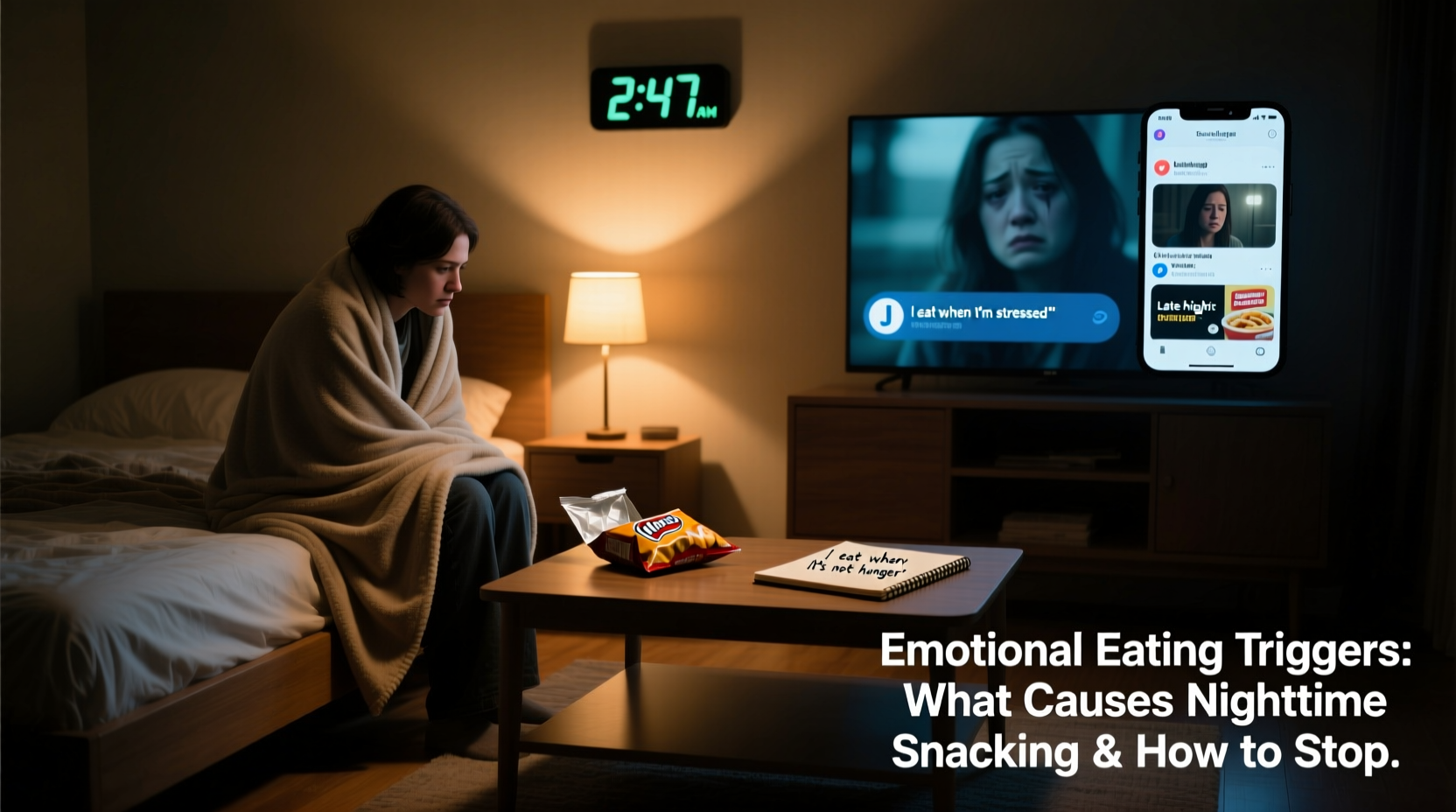 emotional eating triggers what causes nighttime snacking and how to stop