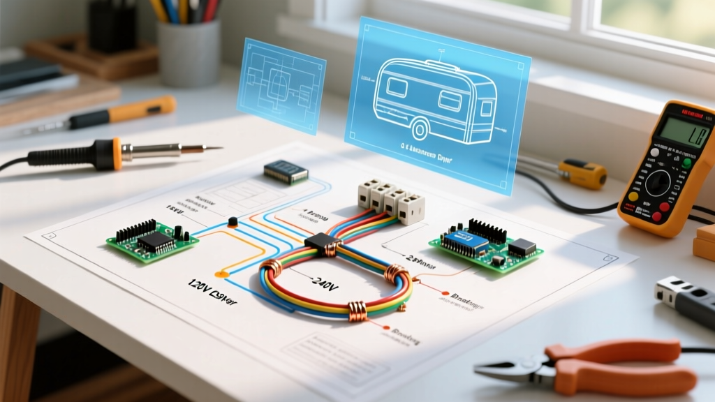 RV & Motorhome Wiring Diagram for Dryer: 120V vs 240V Setup