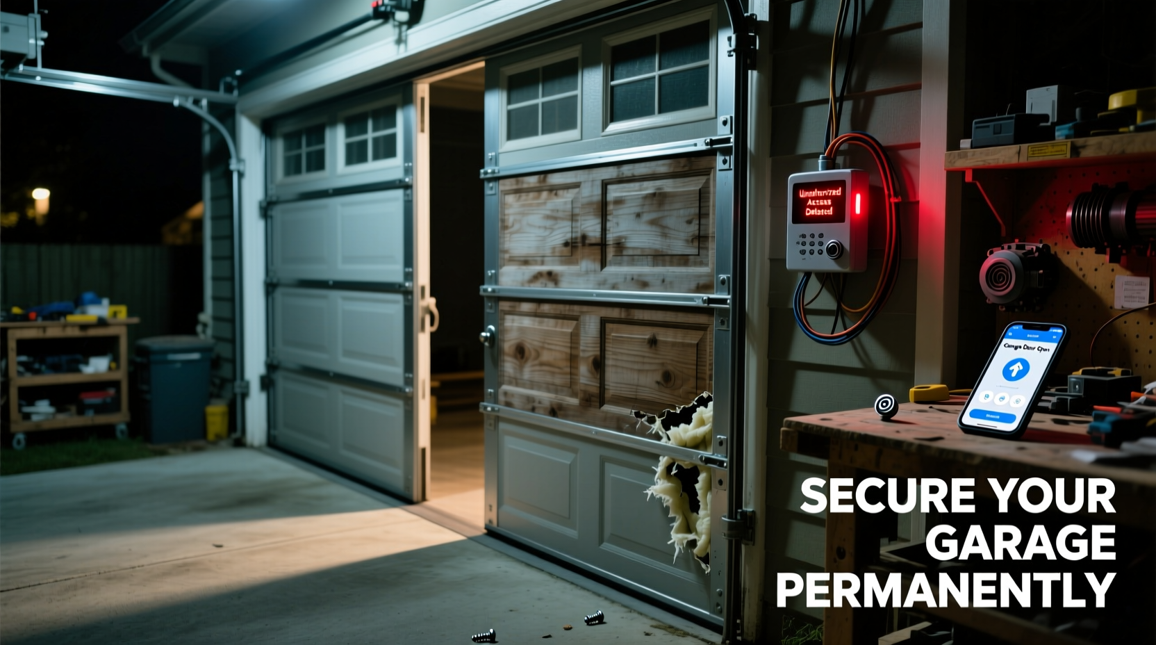 why does my garage door open randomly and how to secure it permanently