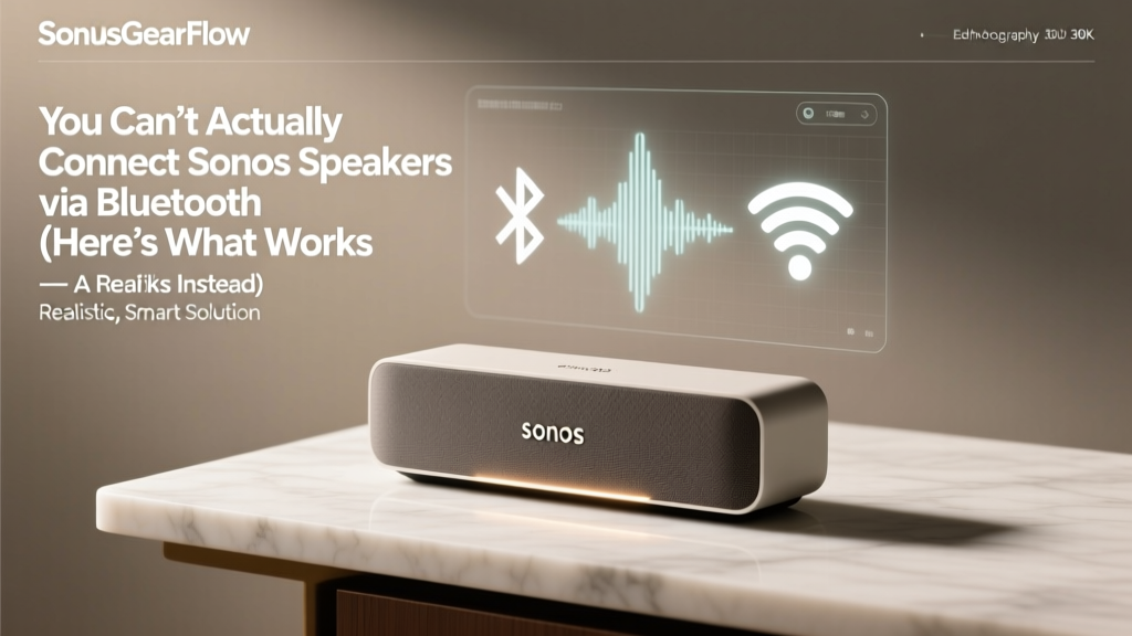 Sonos Bluetooth Connection: What Actually Works (2026)