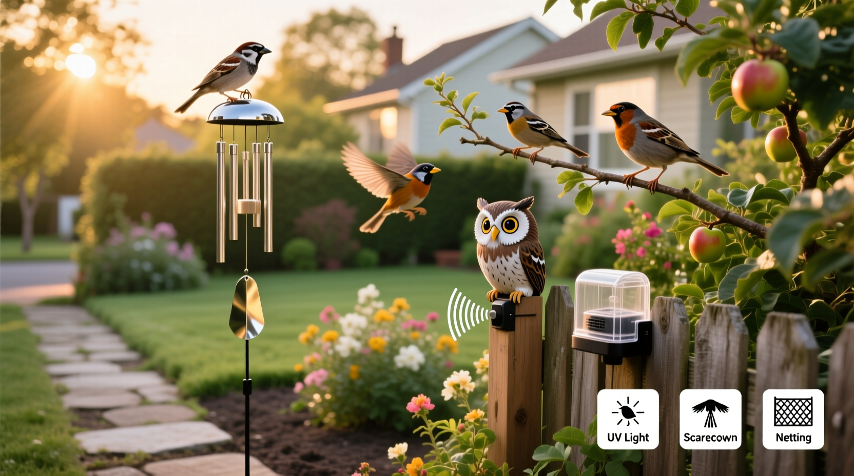 how do you keep birds out of the garden