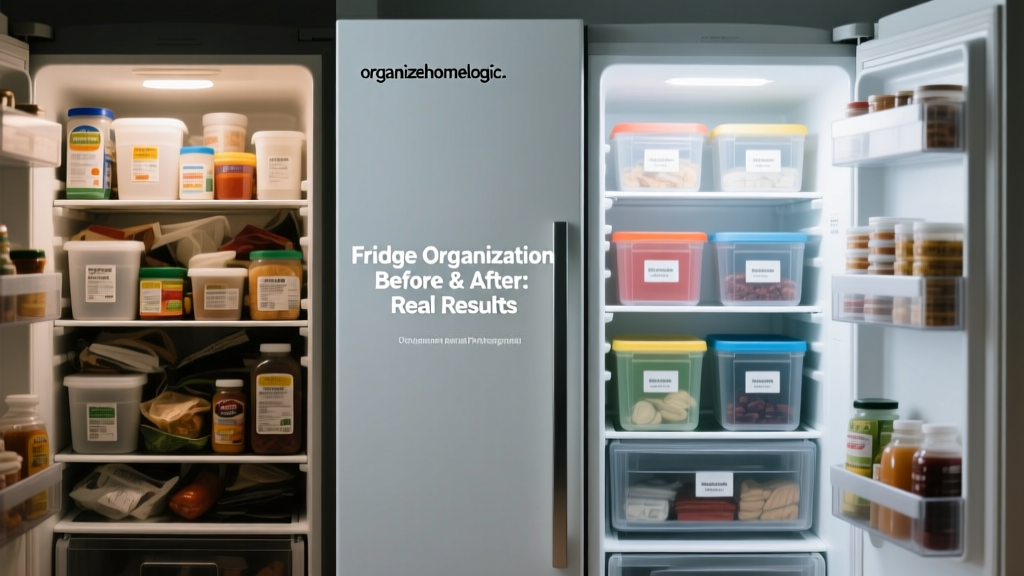 Fridge Organization Before & After: Real Results