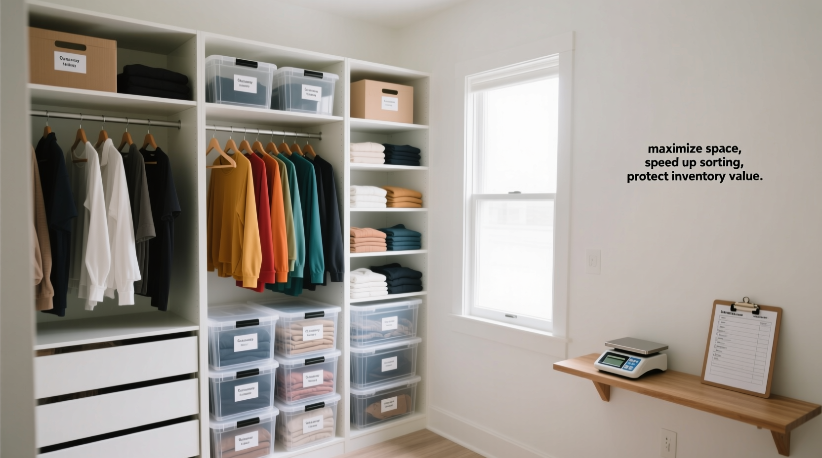closet organization tips for resale businesses