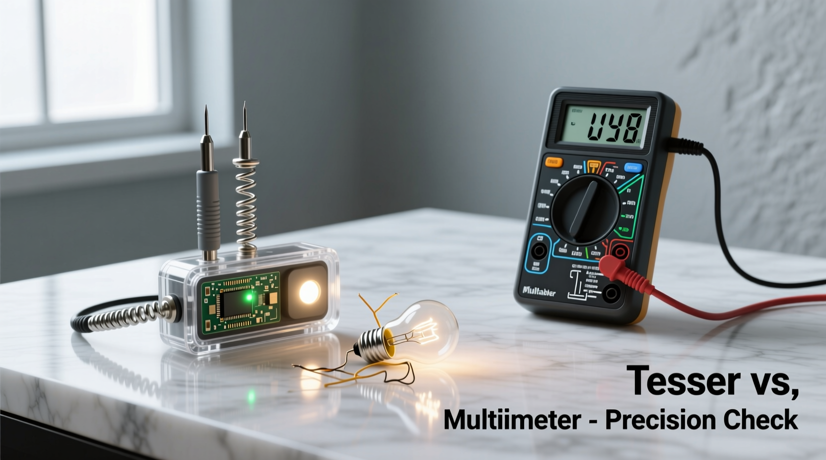 foldable light tester tool vs multimeter for checking broken bulb strands is the specialty gadget overkill