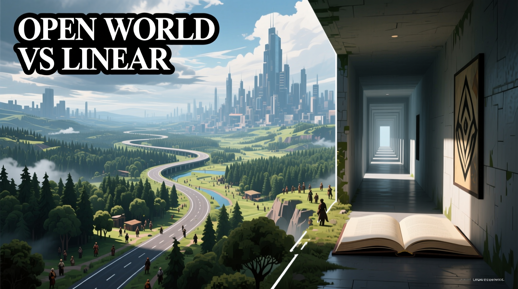 open world vs linear games are maps getting too big to enjoy