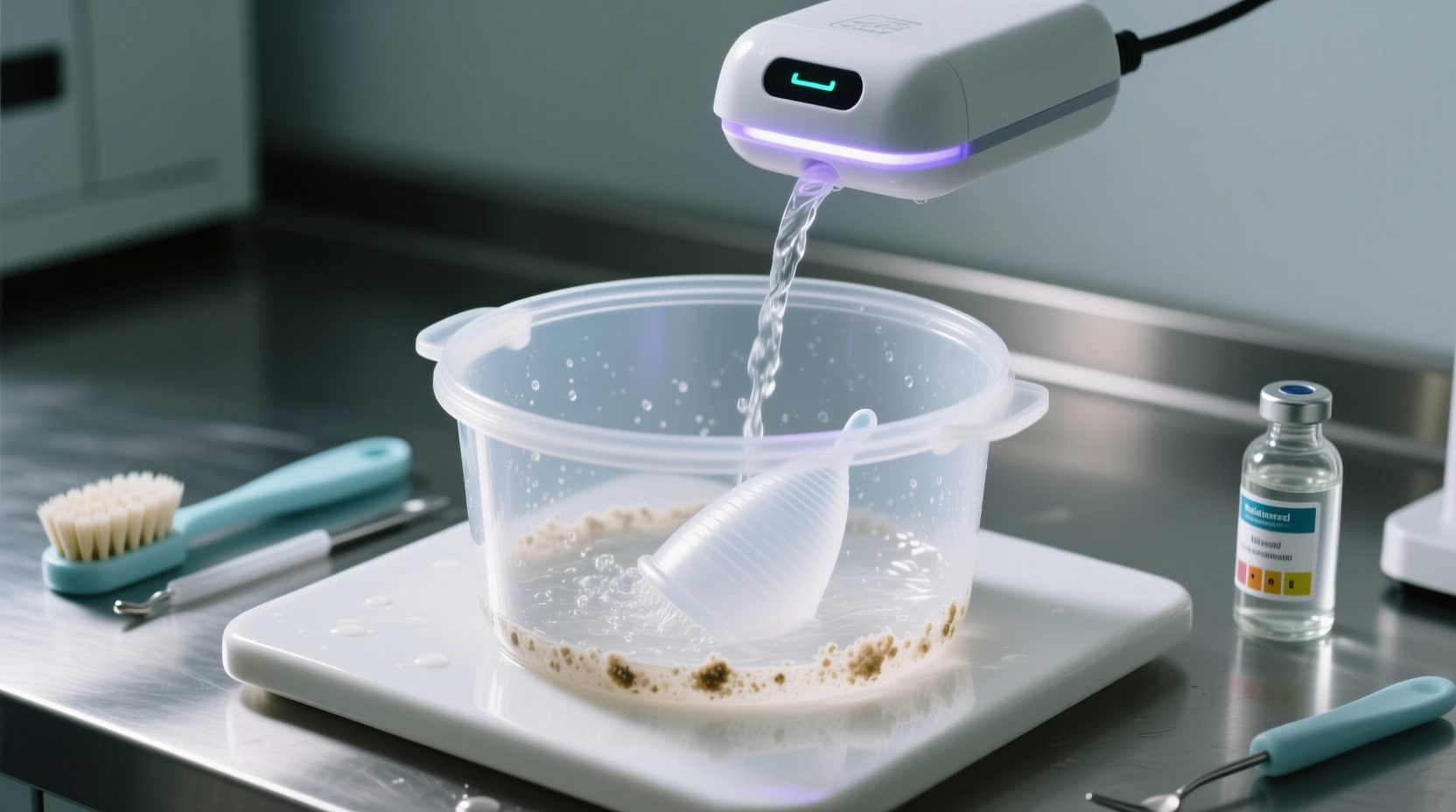 how to clean menstrual cup sterilization pots after dishwasher mix ups