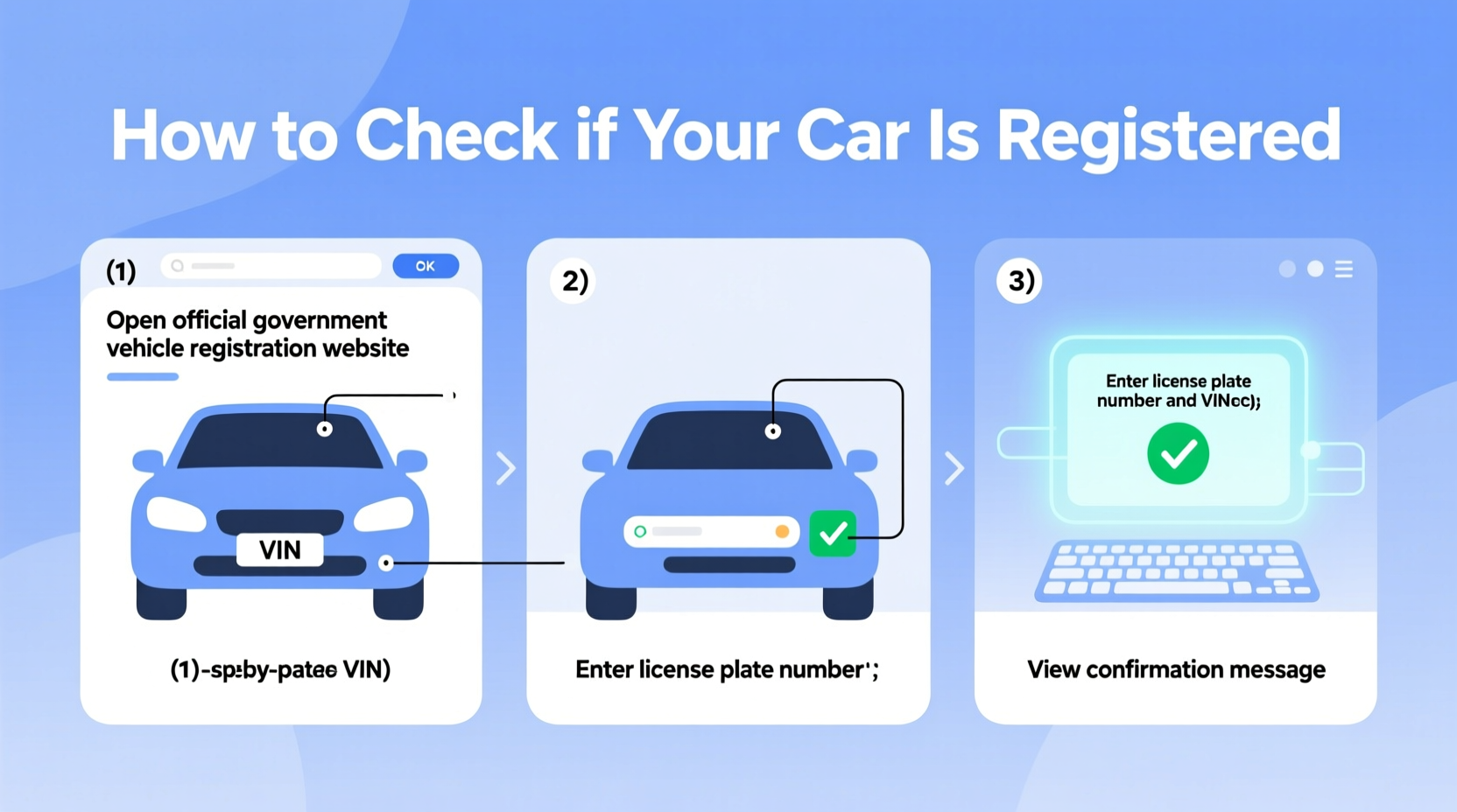 how to know if my car is registered