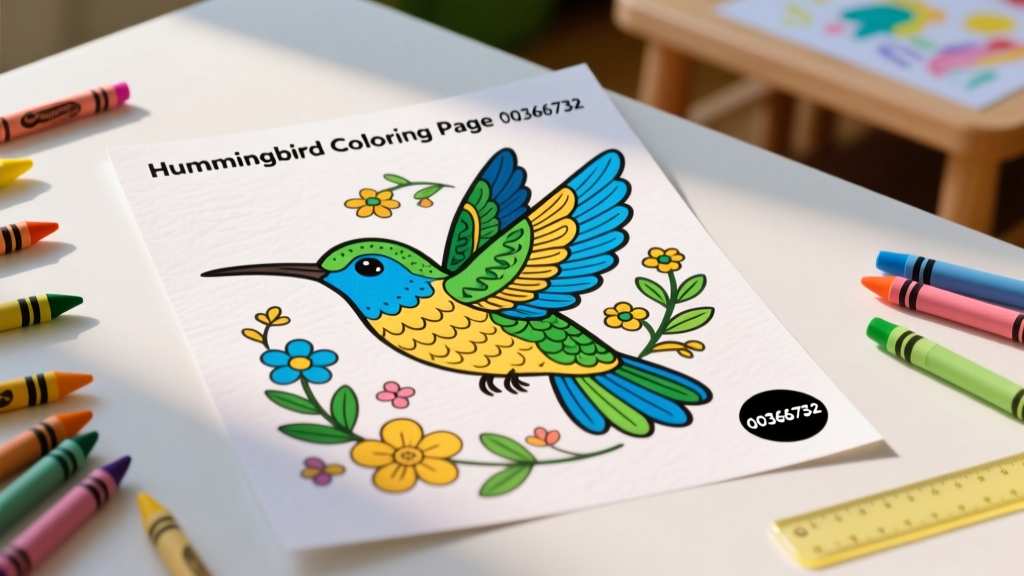 Hummingbird Coloring Pages #00366732: Safety, Developmental Benefits, and Best Practices for Children Ages 3–10
