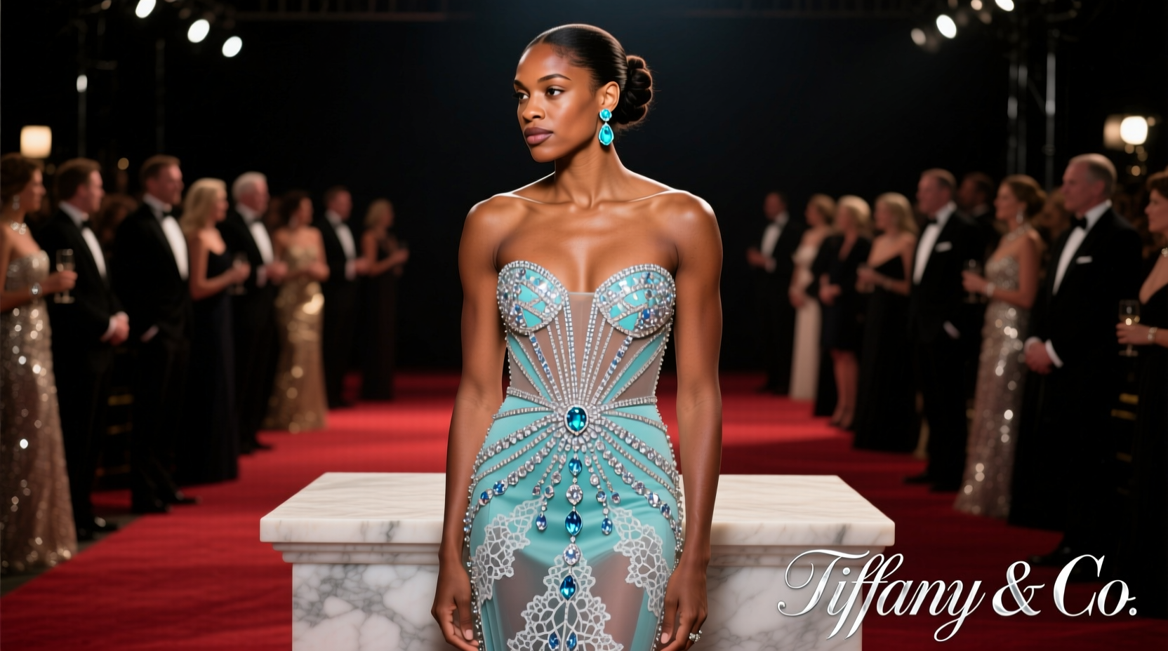 dina asher smith attends the british vogue and tiffany co fashion and film event at the londoner