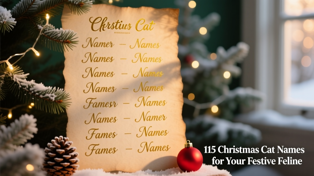 115 Christmas Cat Names for Your Festive Feline