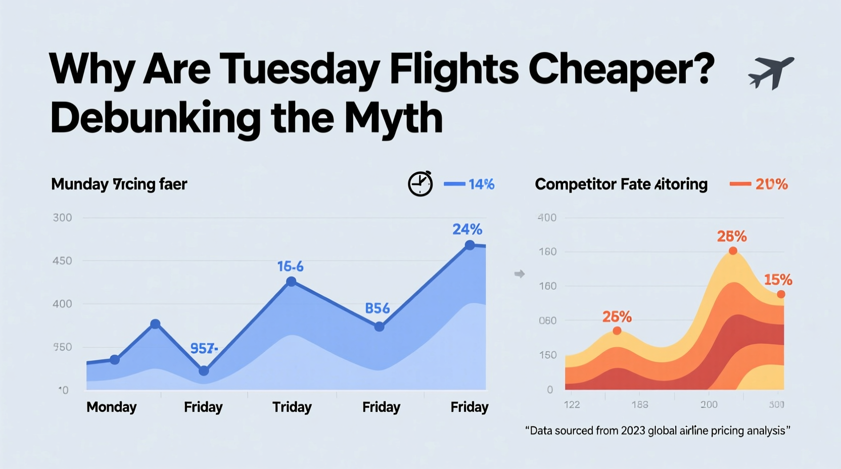 why do flights get cheaper on tuesdays is that actually a myth
