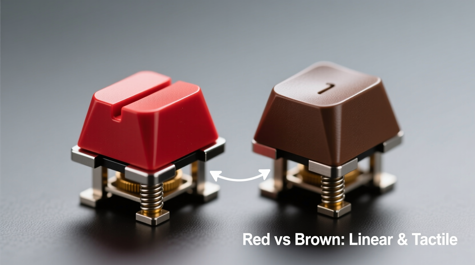 mechanical keyboard switch colors red vs brown for typing