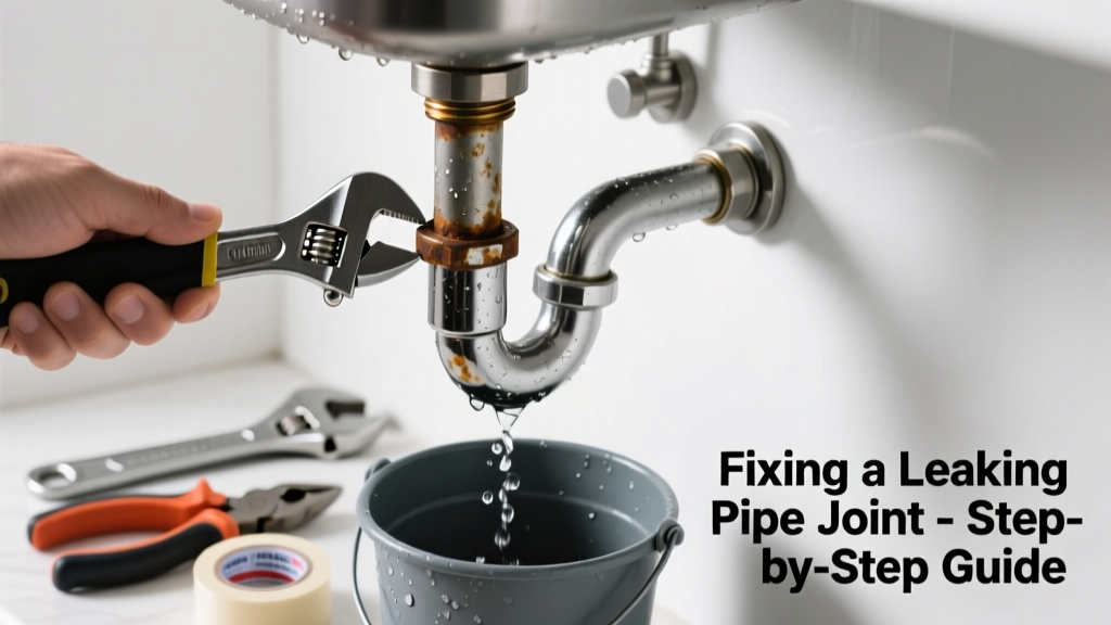 Fixing a Leaking Pipe Joint in the Kitchen